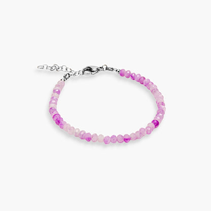 Bracciale Minimal in Giada Lilla Multicolor