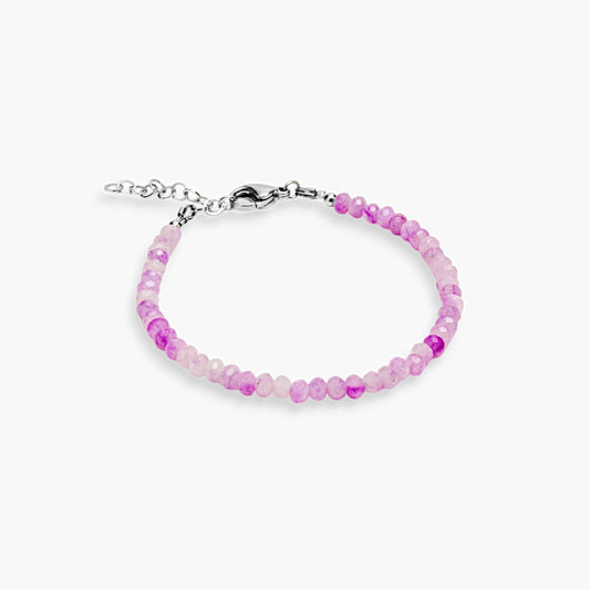 Bracciale Minimal in Giada Lilla Multicolor