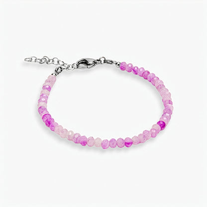 Bracciale Minimal in Giada Lilla Multicolor