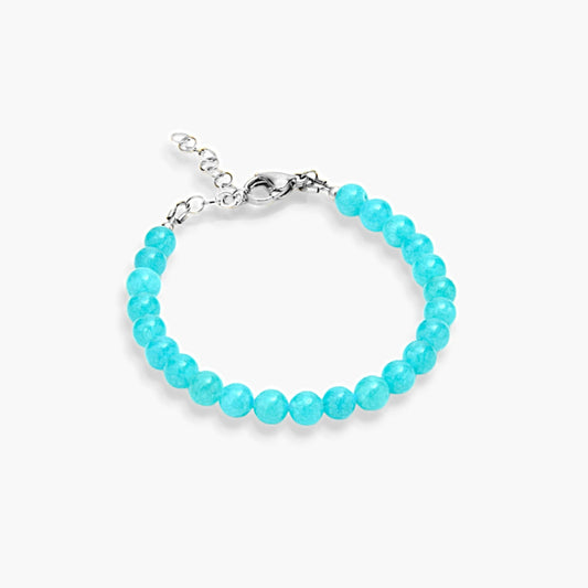 Bracciale Minimal in Giada Verde Acqua