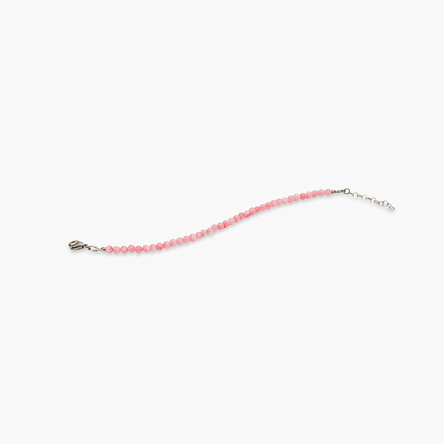Bracciale Minimal in Giada Rosa
