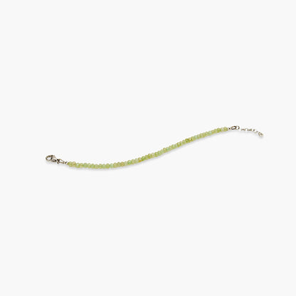 Bracciale Minimal in Giada Verde Sfaccettata