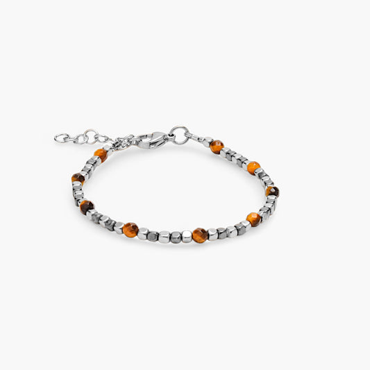 Bracciale in Ematite e Occhio di Tigre V2