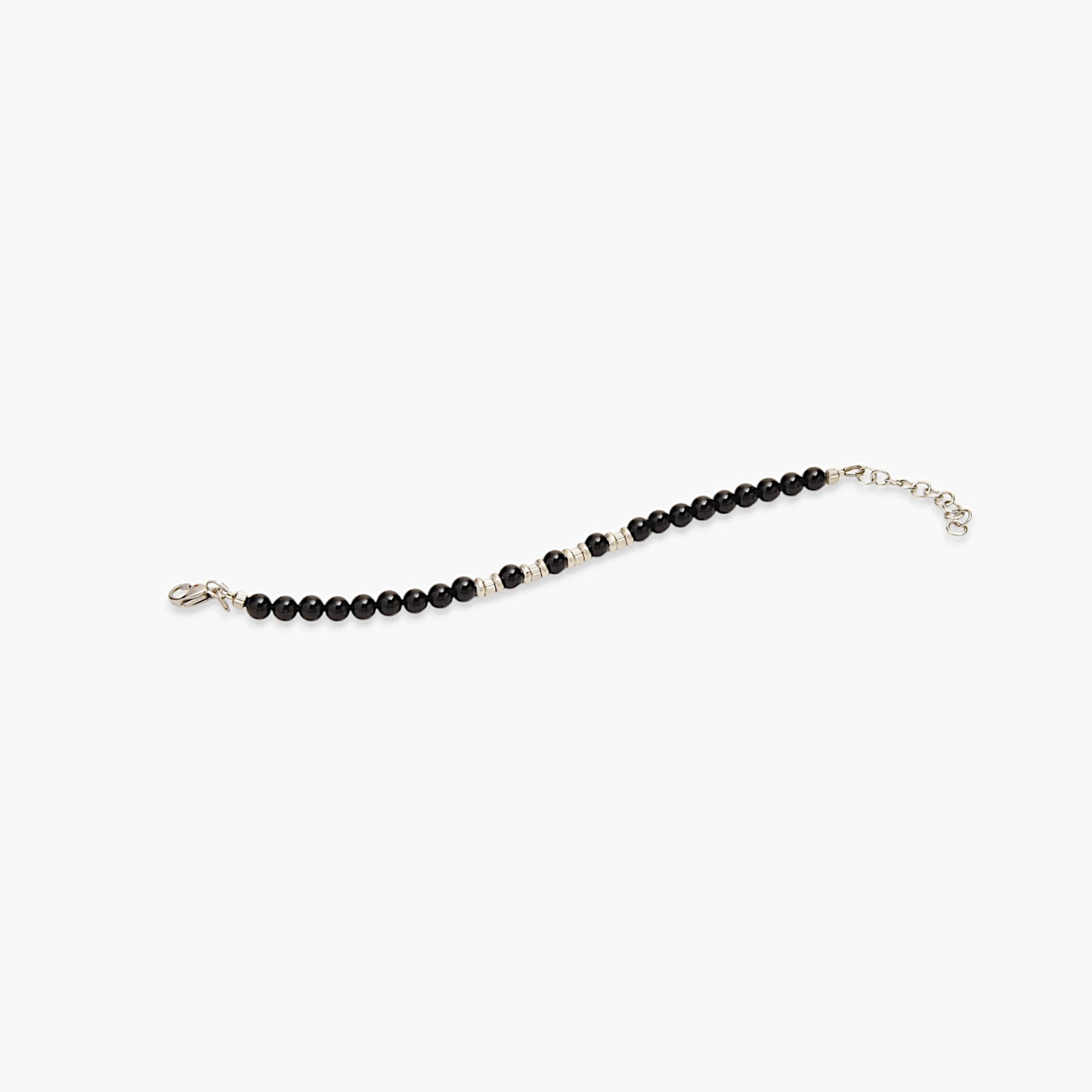 Bracciale in Onice Nero Lucido 6mm