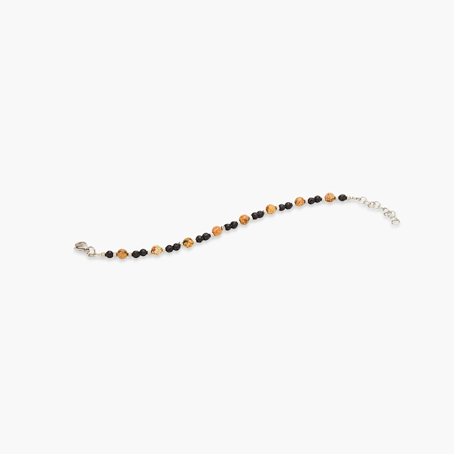 Bracciale in Pietra Paesina e Pietra Lavica