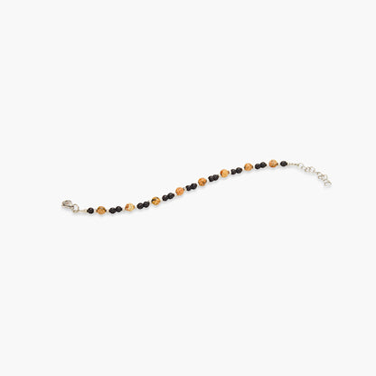 Bracciale in Pietra Paesina e Pietra Lavica