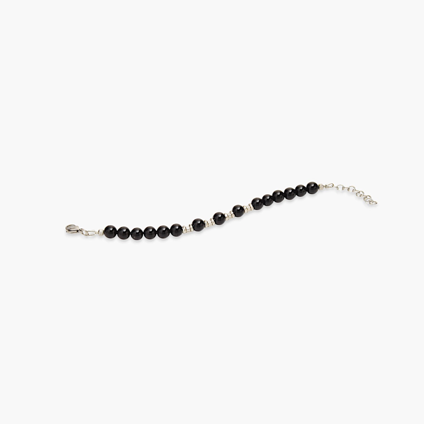 Bracciale in Onice Nero Lucido 8mm