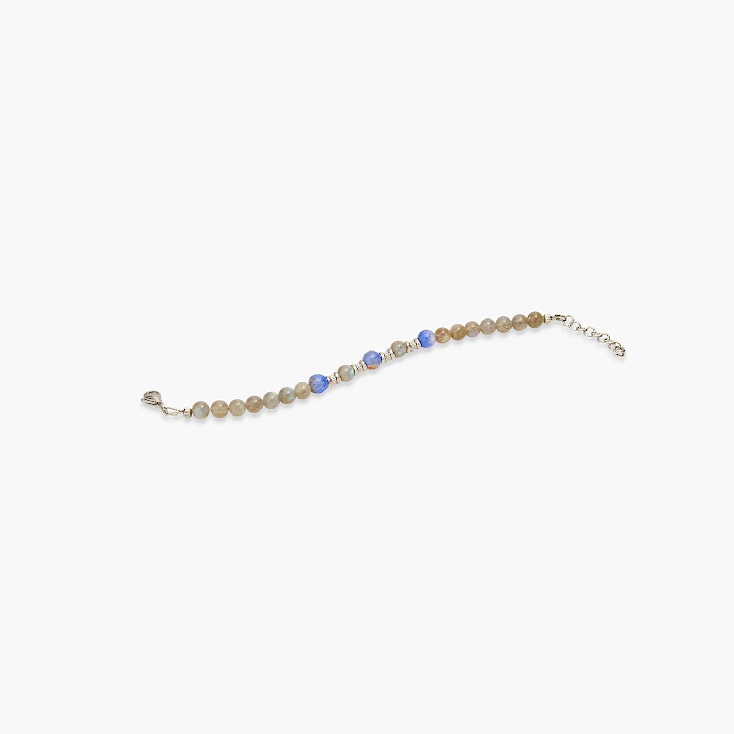Bracciale in Labradorite e Agata Ghiaccio