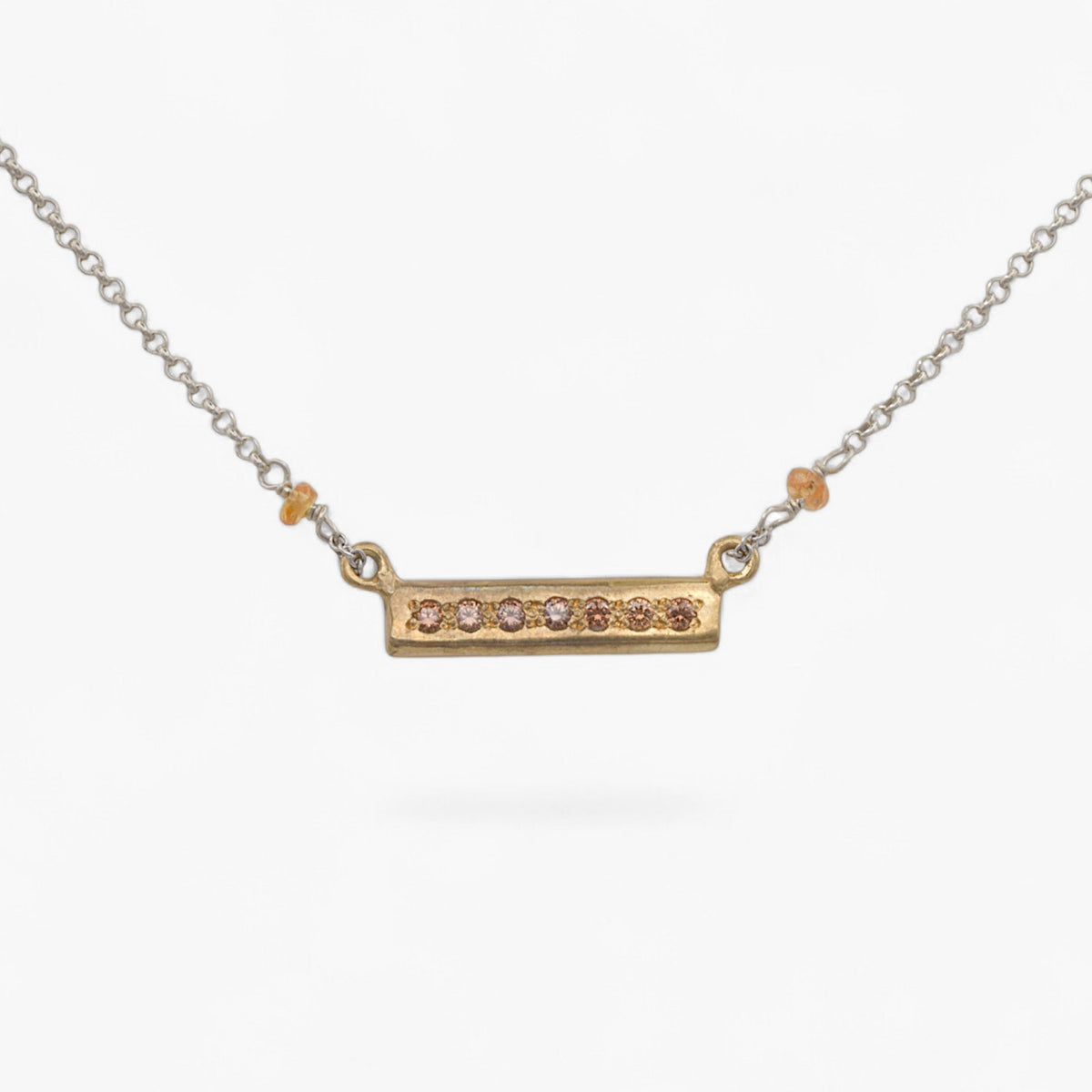Collana Altalena - Zirconi fumè