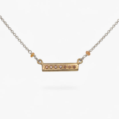 Collana Altalena - Zirconi fumè