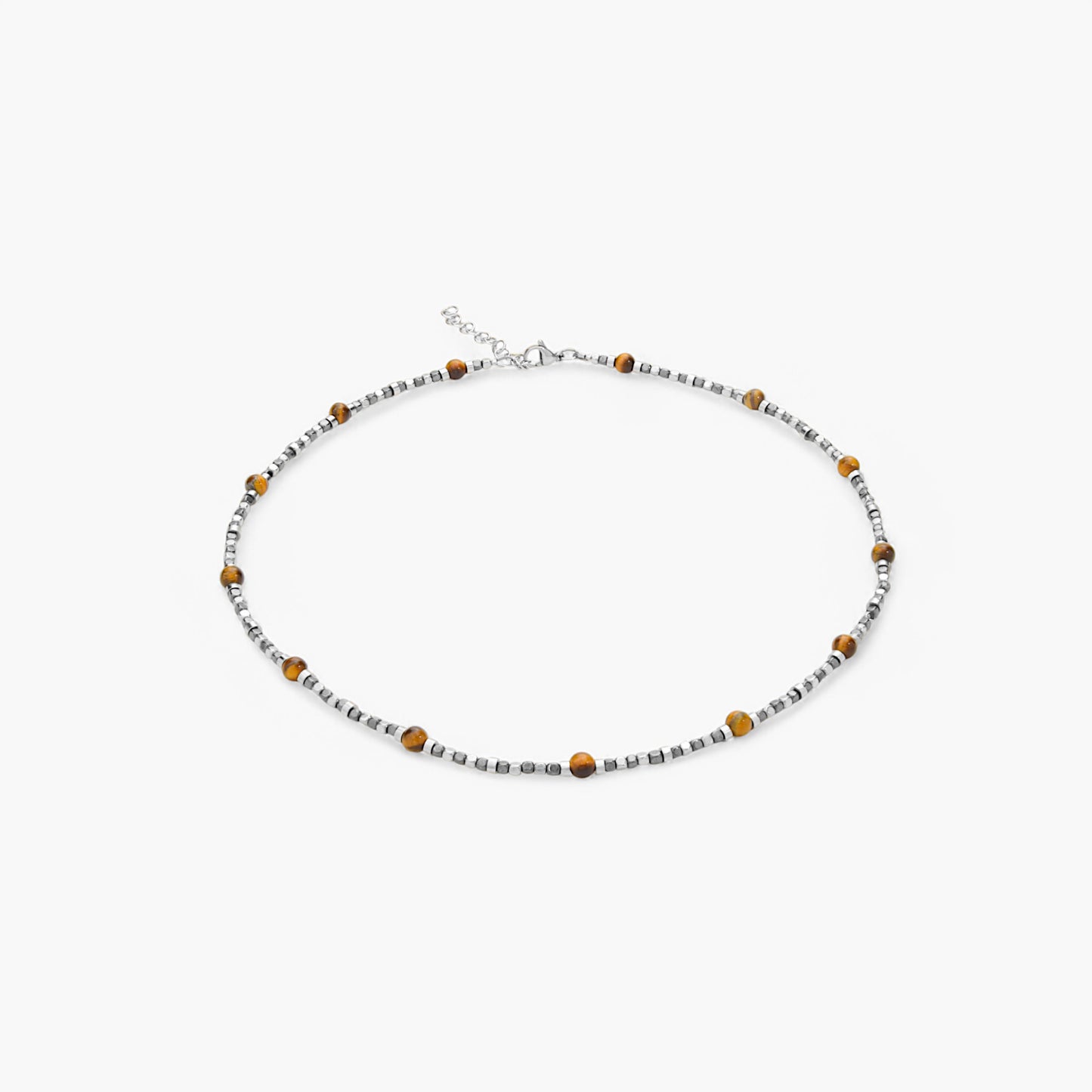 Collana in Ematite e Occhio di Tigre V2