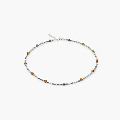 Collana in Ematite e Occhio di Tigre V2