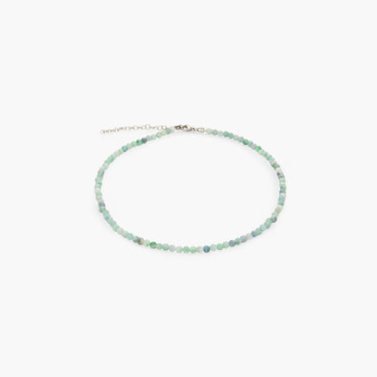 Collana Minimal Girocollo in Giada Verde Pastello