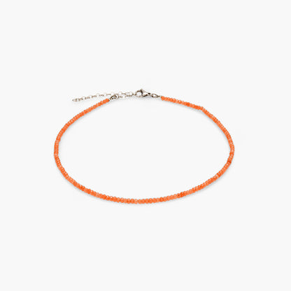 Collana Minimal Girocollo in Corniola