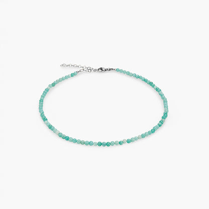 Collana Minimal Girocollo in Giada Verde