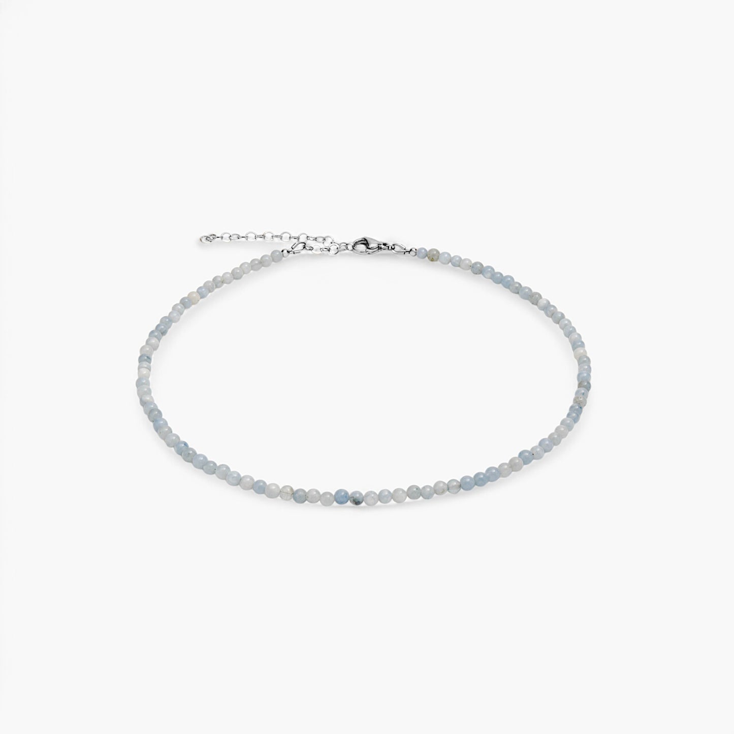 Collana Minimal Girocollo in Giada Azzurra