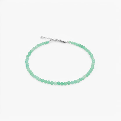 Collana Minimal Girocollo in Giada Verde Acqua