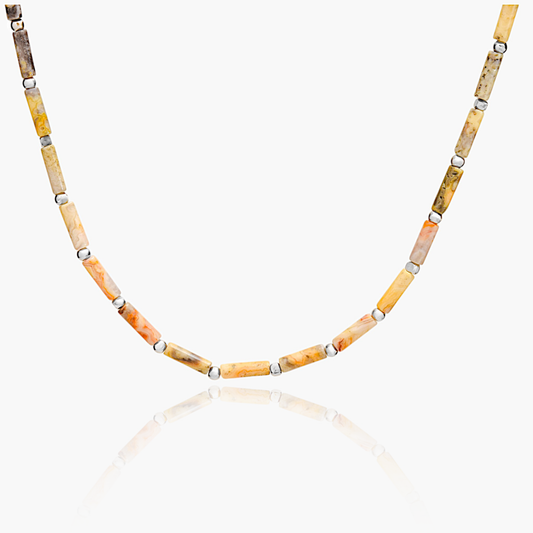 Collana in Diaspro Naturale