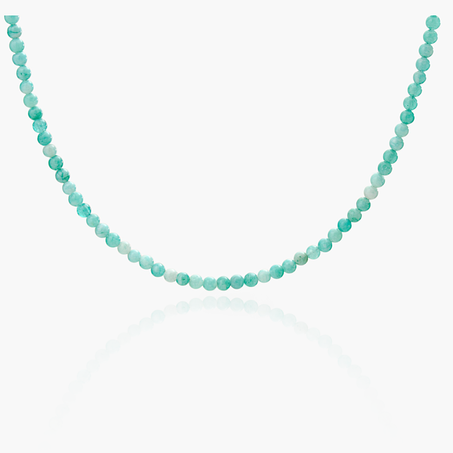 Collana Minimal Girocollo in Giada Turchese