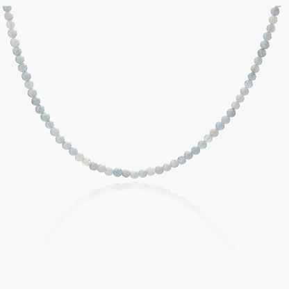 Collana Minimal Girocollo in Giada Azzurra