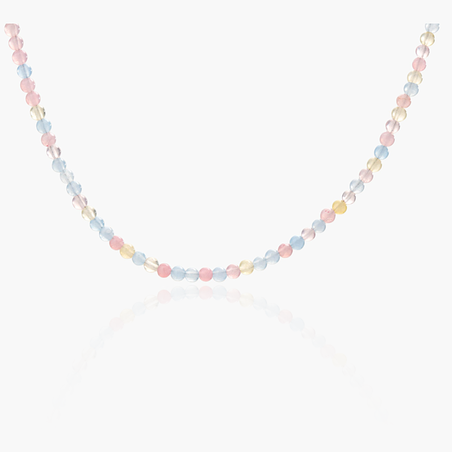 Collana Minimal Girocollo in Giada Multicolor