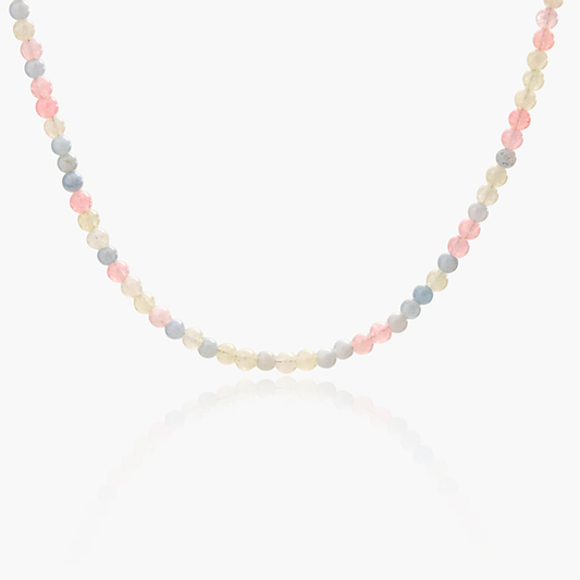 Collana Minimal Girocollo in Giada Multicolor v2