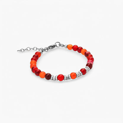 Bracciale in Agata Rossa