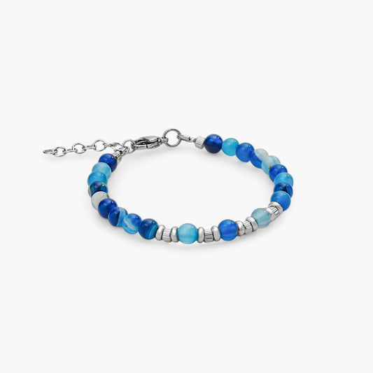 Bracciale in Agata Blu